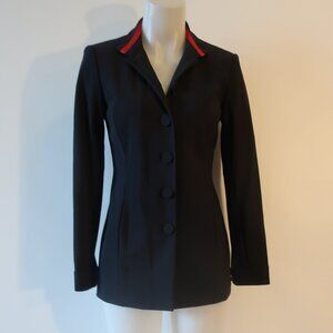 Womens Amerliora Black Red Button Blazer Jacket 2 *